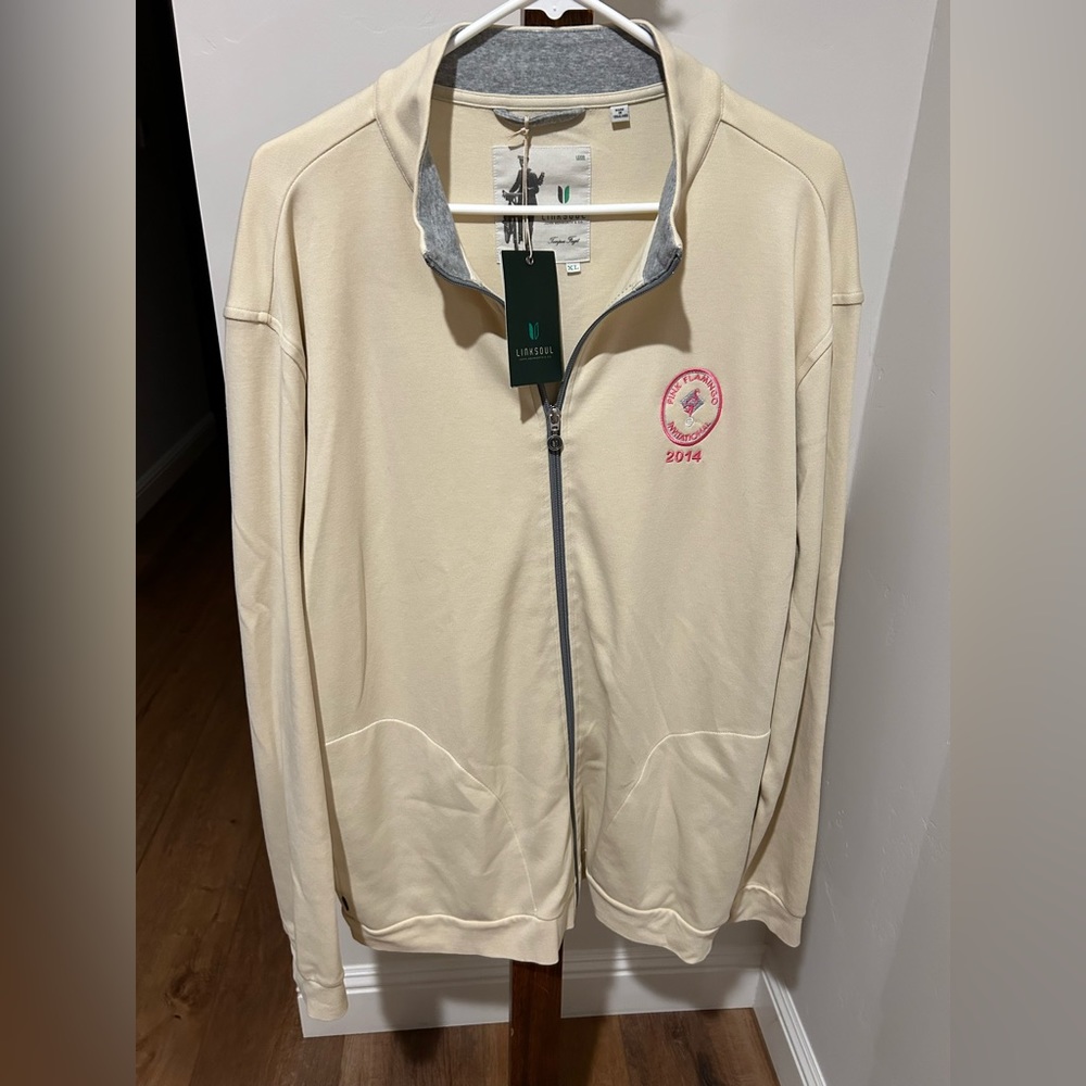 NWT LinkSoul Tempus Fugit Golf ‎ Full Zip Lightweight Jacket Men’s Size XL